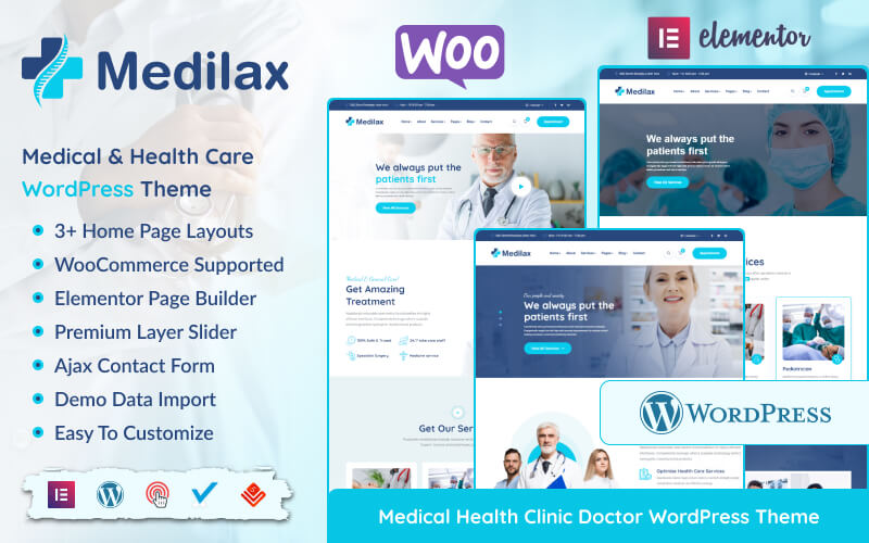 Preview Banner For medilax Wordpress